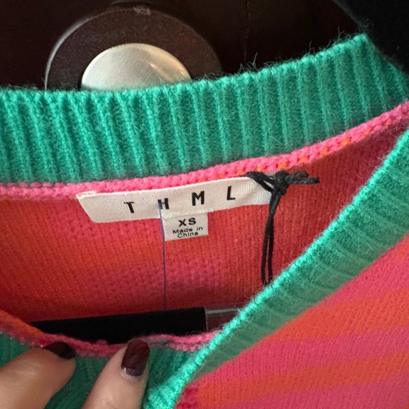 XS THML Pink and Orange Cardigan - Picture 2 of 3